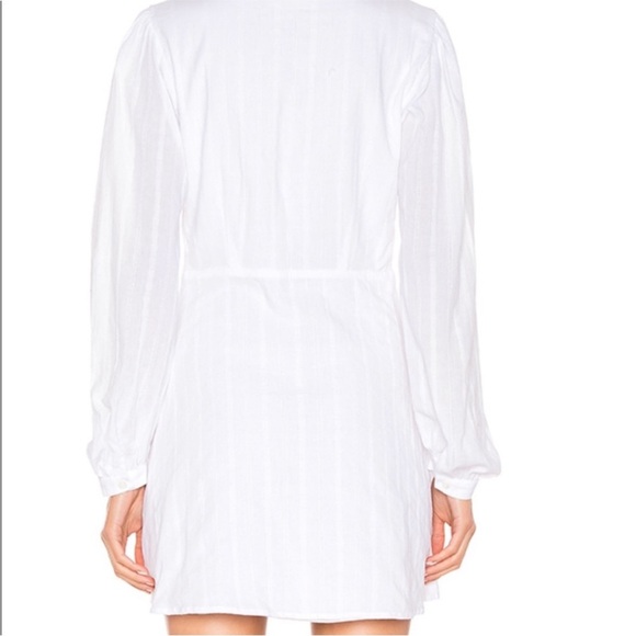 Anthropologie CAPULET Elegant White Long Sleeve Dress Size Small - Picture 2 of 11